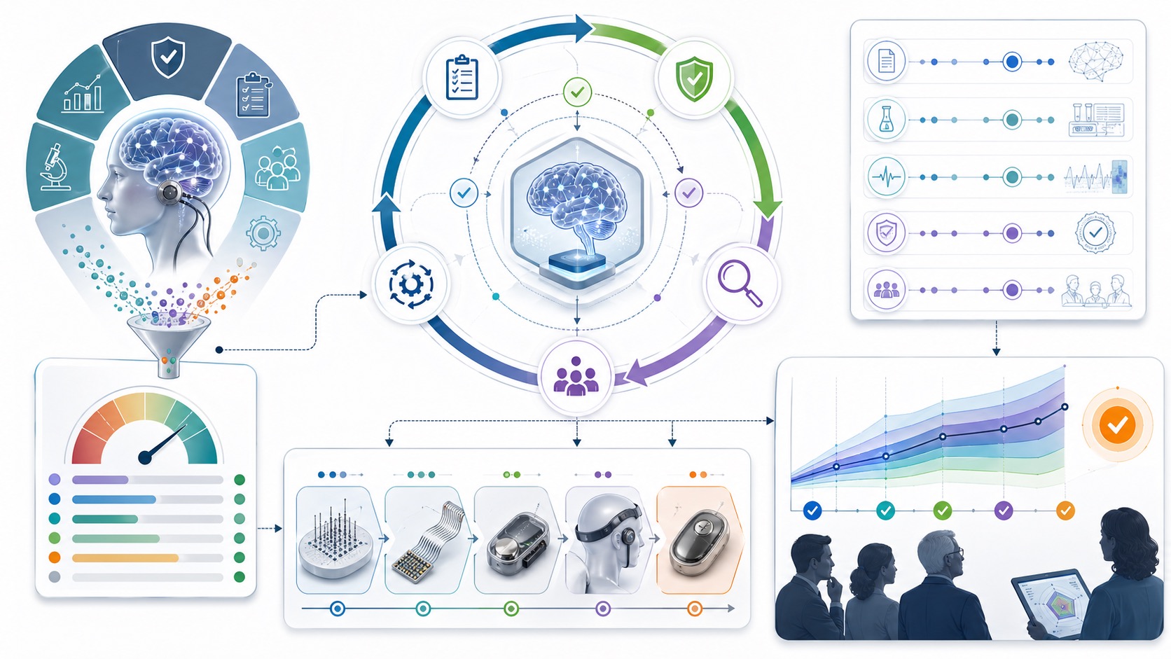 Detailed investment diligence and technical assurance illustration
