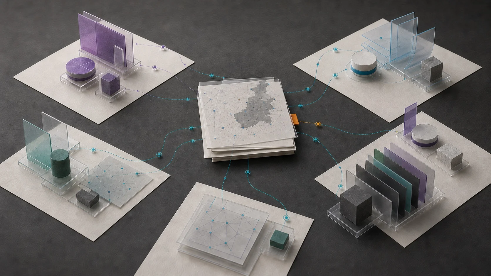 A layered project record connects different institutional perspectives and responsibilities.